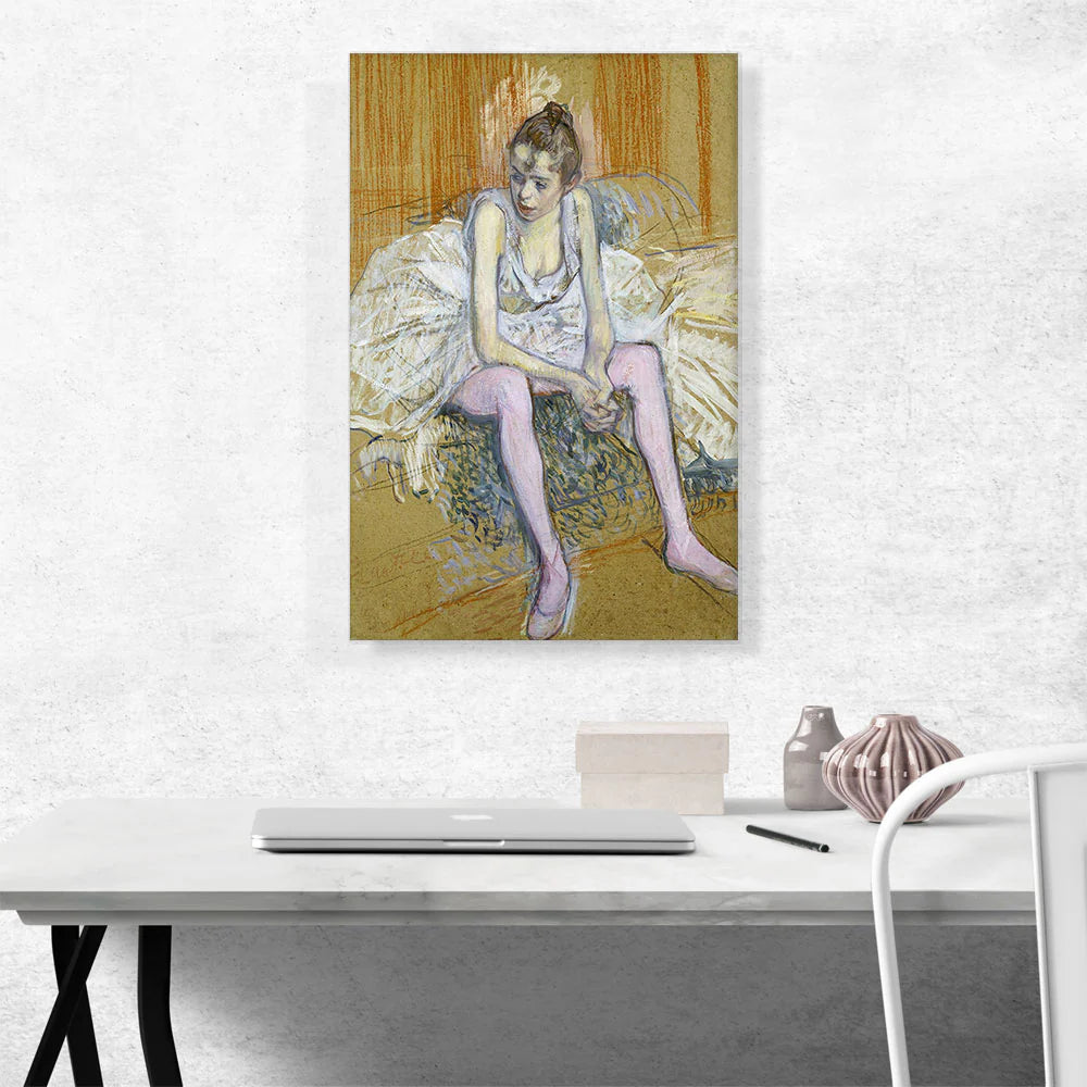 A Seated Dancer with Pink Stockings