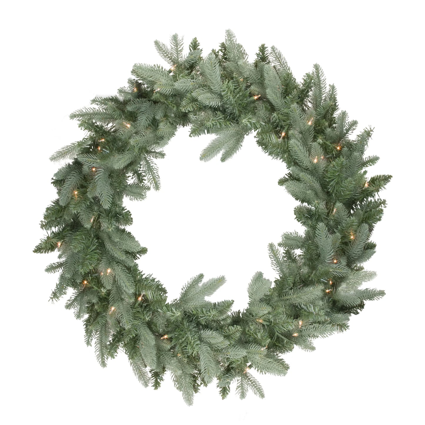 Real Touch™️ Pre-Lit Washington Frasier Fir Artificial Christmas Wreath - 36" - Clear