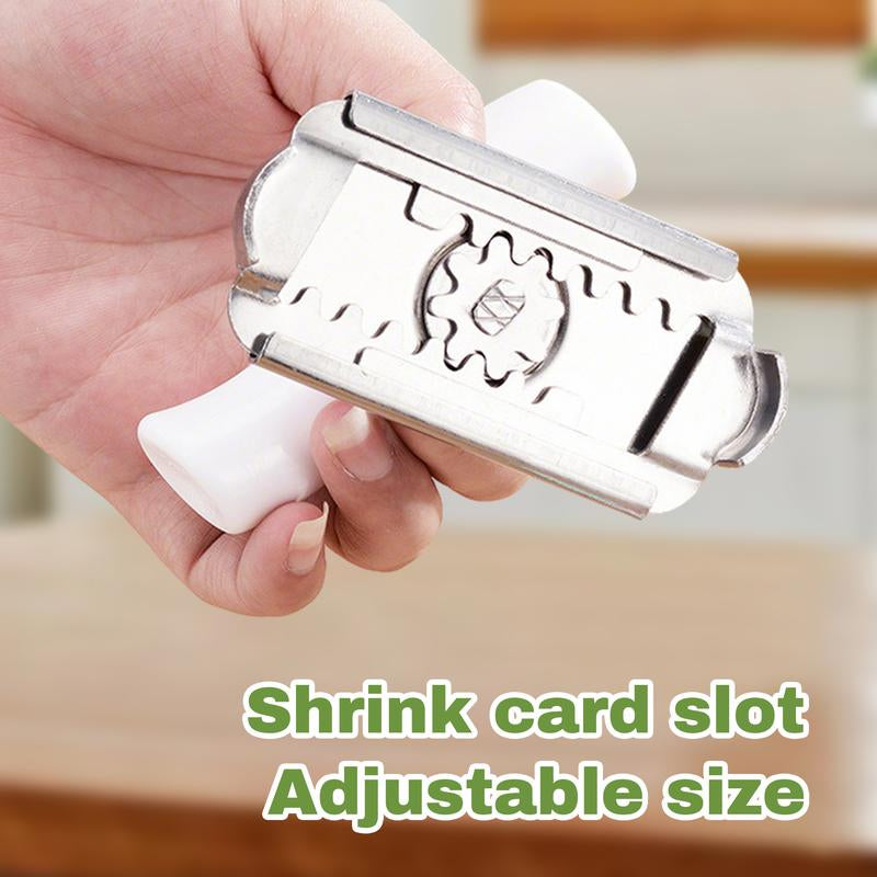 2 Counts Stainless Steel Jar Openers for Easy Opening, White+Green Kitchen Gadget - Effortless Opening for Mason Jars & Pasta Sauce Cans