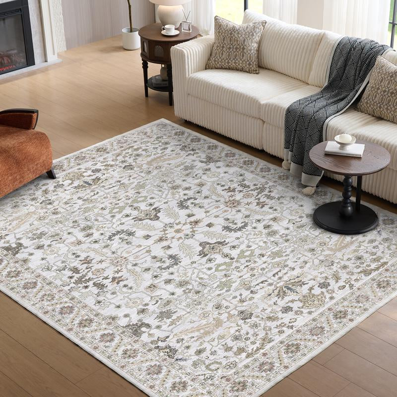 Vipfree 8X10Ft Polka Dot Bohemian Rug 35 Patterns Super Soft Non-Slip Foldable Washable for Living Room Entryway Bedroom Kitchen Corridor Kid & Pet Friendly Stain-Resistant Machine Washable Easy Fit under Furniture