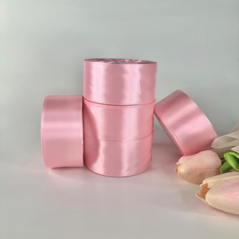 Eternal Roses Satin Ribbon - 25 Yards, 1.5" Width, 5 Rolls, Multi-Purpose Decorative Ribbon Rosas Eterna