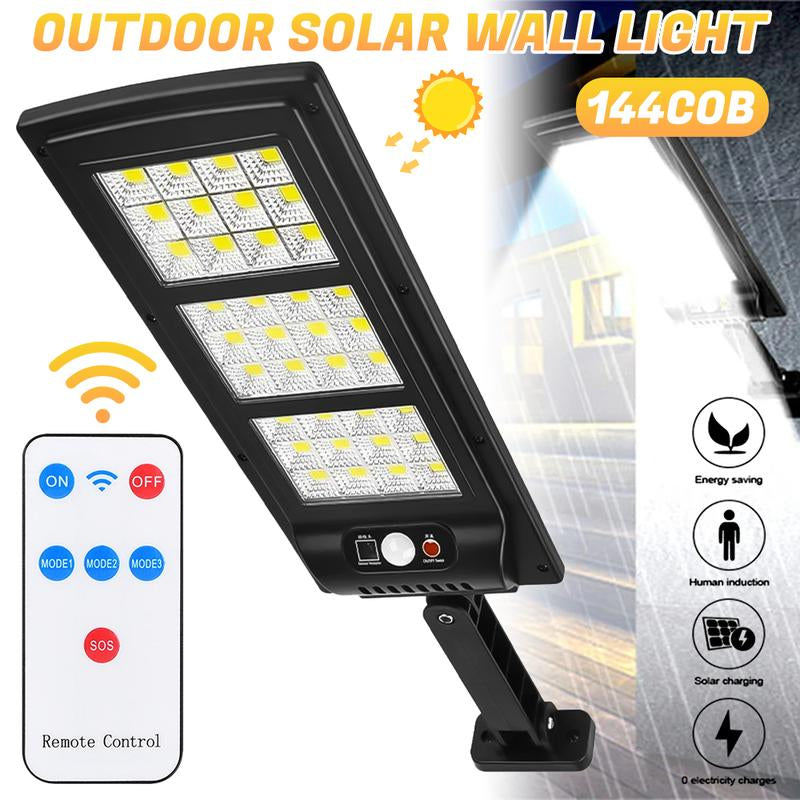 Solar Street Light Outdoor Solar Parking Lot Light, LED Wide Angle Lamp with Motion Sensor IP67 Waterproof Commercial Lighting Modern,Dealsforyoudays
