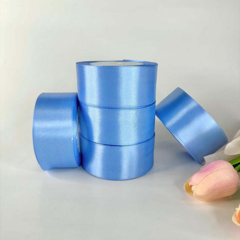 Eternal Roses Satin Ribbon - 25 Yards, 1.5" Width, 5 Rolls, Multi-Purpose Decorative Ribbon Rosas Eterna