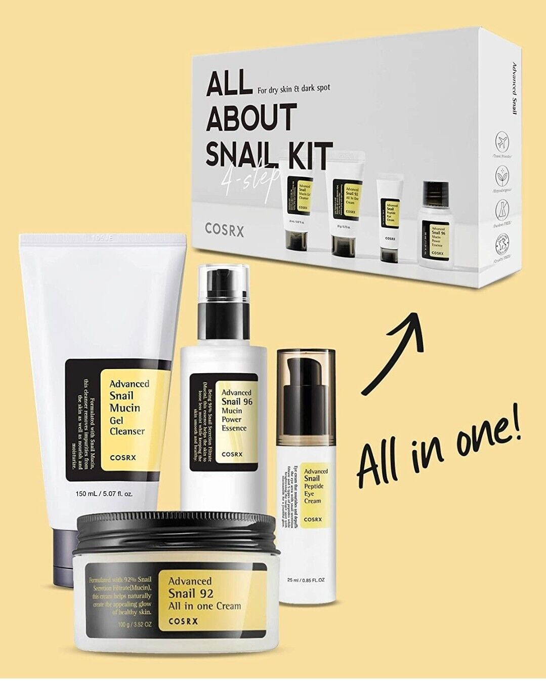 COSRX All about Snail Korean Skincare CLEARENCE SALE BUY 2 GET 1 FREE Exp 250620