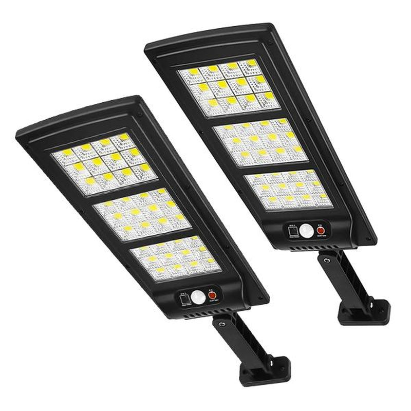 Solar Street Light Outdoor Solar Parking Lot Light, LED Wide Angle Lamp with Motion Sensor IP67 Waterproof Commercial Lighting Modern,Dealsforyoudays