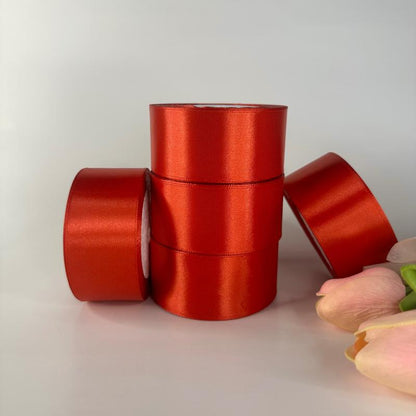 Eternal Roses Satin Ribbon - 25 Yards, 1.5" Width, 5 Rolls, Multi-Purpose Decorative Ribbon Rosas Eterna