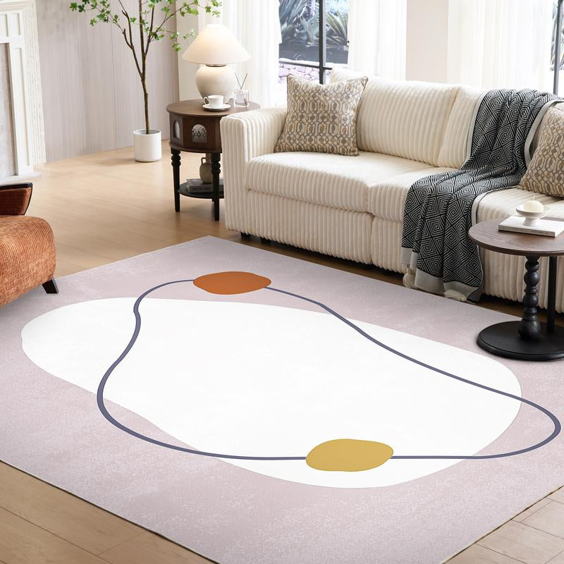 Vipfree 8X10Ft Polka Dot Bohemian Rug 35 Patterns Super Soft Non-Slip Foldable Washable for Living Room Entryway Bedroom Kitchen Corridor Kid & Pet Friendly Stain-Resistant Machine Washable Easy Fit under Furniture