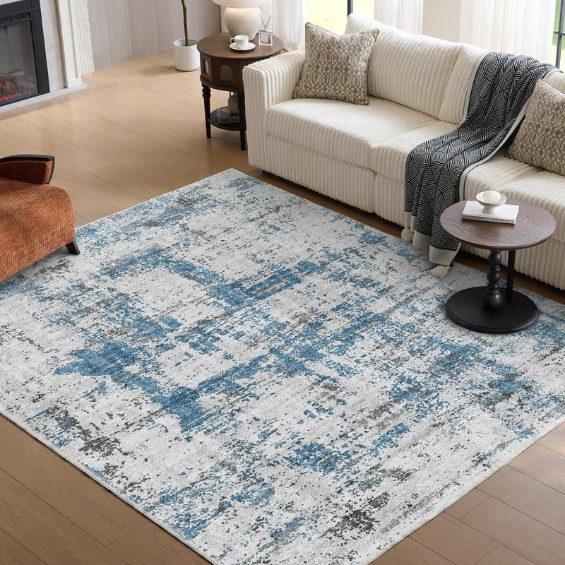 Vipfree 8X10Ft Polka Dot Bohemian Rug 35 Patterns Super Soft Non-Slip Foldable Washable for Living Room Entryway Bedroom Kitchen Corridor Kid & Pet Friendly Stain-Resistant Machine Washable Easy Fit under Furniture