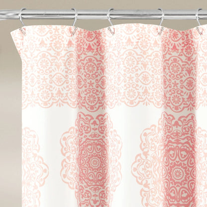 Pink Polyester Shower Curtain, 72" X 72"