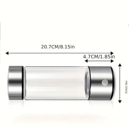 Hydrogen Water Bottle, USB Rechargeable Hydrogen Water Generator, Water Ionizer Machine, Drinking Supplies for Home, Office, Travel