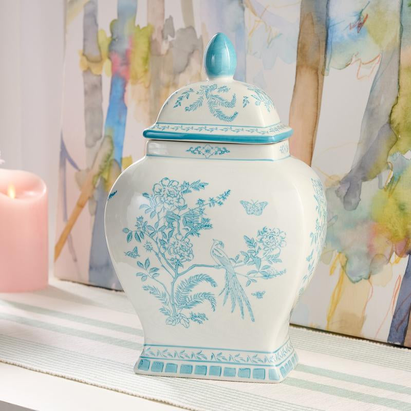 Mrs. H by Dee Hilfiger 13" Porcelain Ginger Jar