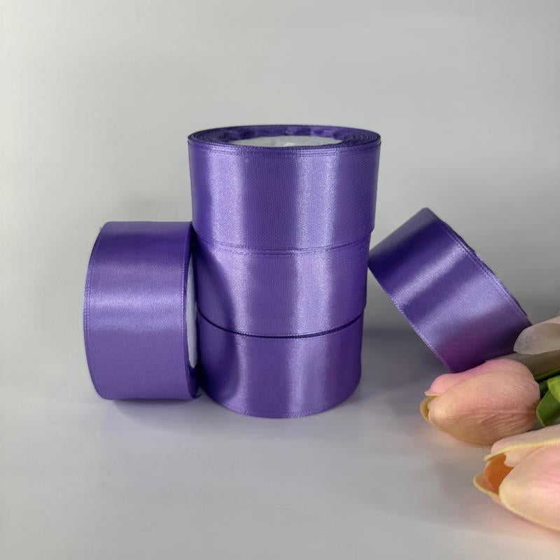 Eternal Roses Satin Ribbon - 25 Yards, 1.5" Width, 5 Rolls, Multi-Purpose Decorative Ribbon Rosas Eterna