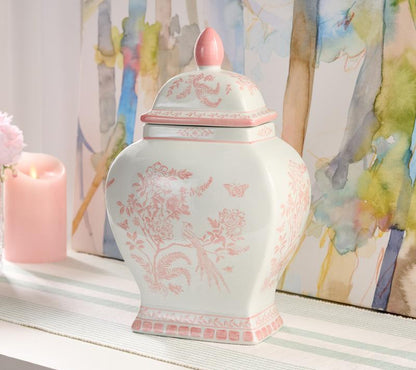 Mrs. H by Dee Hilfiger 13" Porcelain Ginger Jar