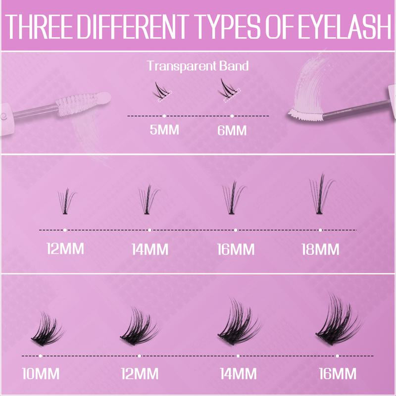【Live】Spike Lash DIY Extension Kit | Bottom Lash | Bond Seal and Remover | Upgrade Invisible Band Eyelashes Makeup Cosmetic Lash Extensions Thanksgiving Gift