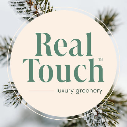 Real Touch™️ Pre-Lit Washington Frasier Fir Artificial Christmas Wreath - 36" - Clear