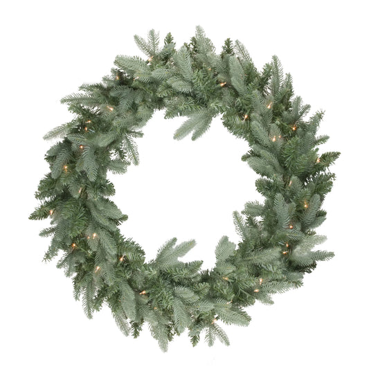 Real Touch™️ Pre-Lit Washington Frasier Fir Artificial Christmas Wreath - 36" - Clear