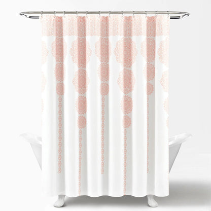 Pink Polyester Shower Curtain, 72" X 72"