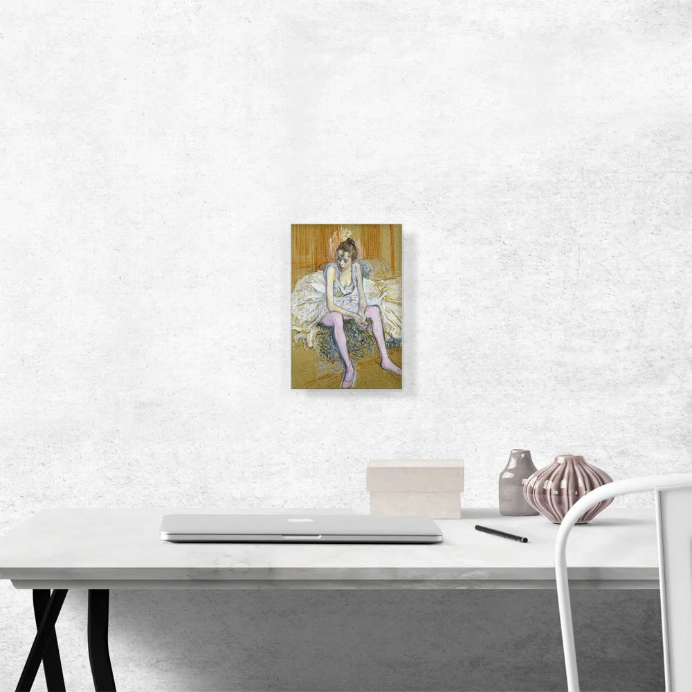 A Seated Dancer with Pink Stockings