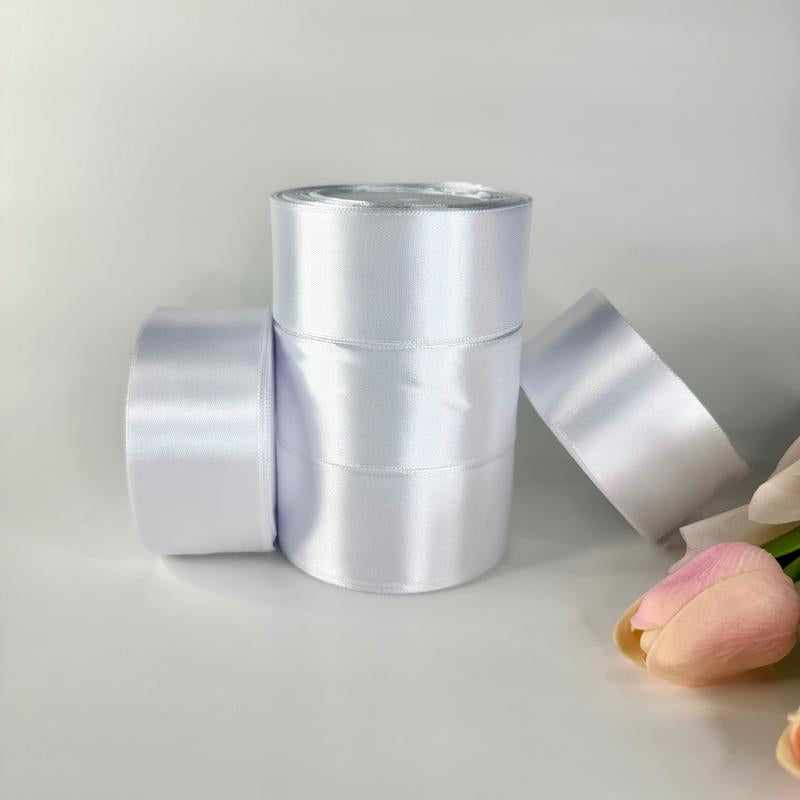Eternal Roses Satin Ribbon - 25 Yards, 1.5" Width, 5 Rolls, Multi-Purpose Decorative Ribbon Rosas Eterna