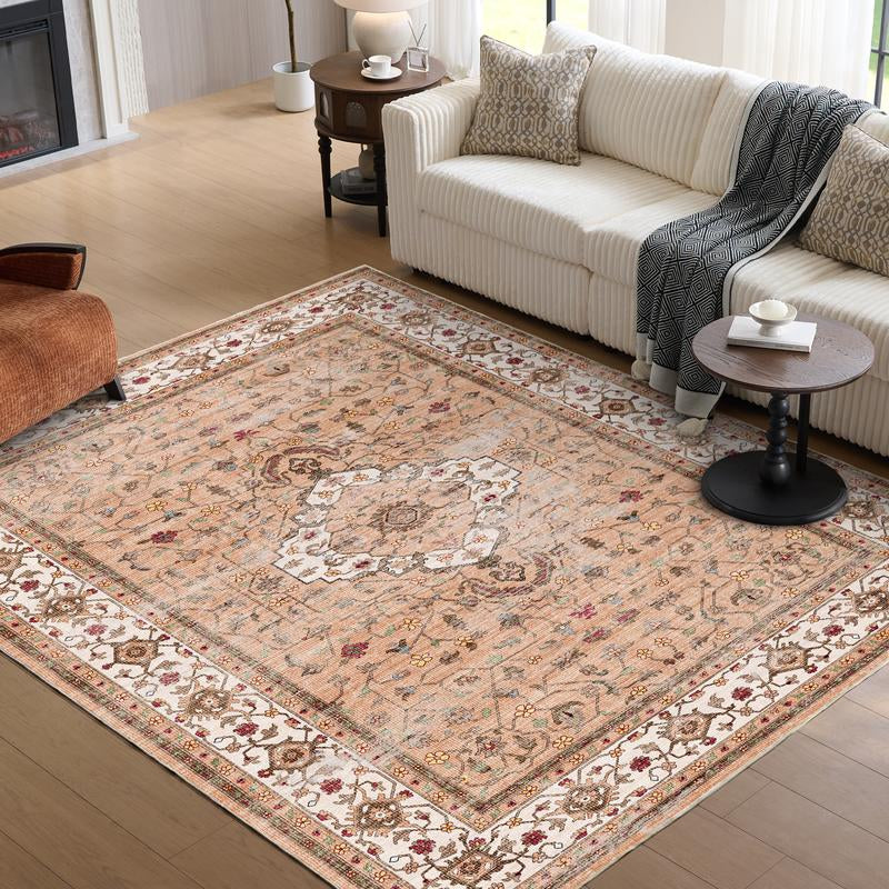 Vipfree 8X10Ft Polka Dot Bohemian Rug 35 Patterns Super Soft Non-Slip Foldable Washable for Living Room Entryway Bedroom Kitchen Corridor Kid & Pet Friendly Stain-Resistant Machine Washable Easy Fit under Furniture