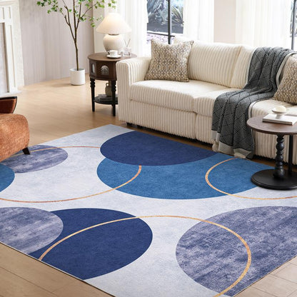 Vipfree 8X10Ft Polka Dot Bohemian Rug 35 Patterns Super Soft Non-Slip Foldable Washable for Living Room Entryway Bedroom Kitchen Corridor Kid & Pet Friendly Stain-Resistant Machine Washable Easy Fit under Furniture