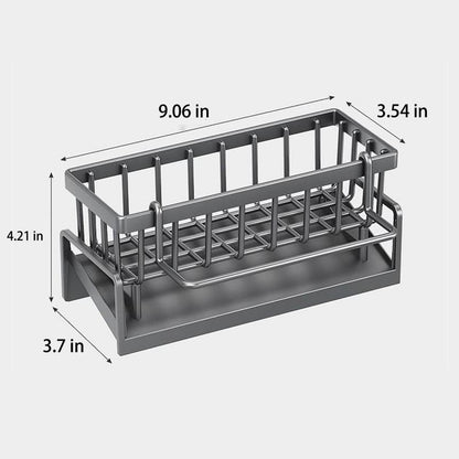Sink Drain Rack, Kitchen Metal Sponge Drain Holder, Multifunctional Storage Rack for Home, Storage Organizer, Kitchen Essentials & Accessories