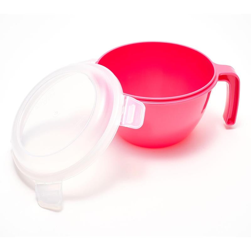 Locknlock Set of 4 Cereal Bowls with Colored Body & Handles