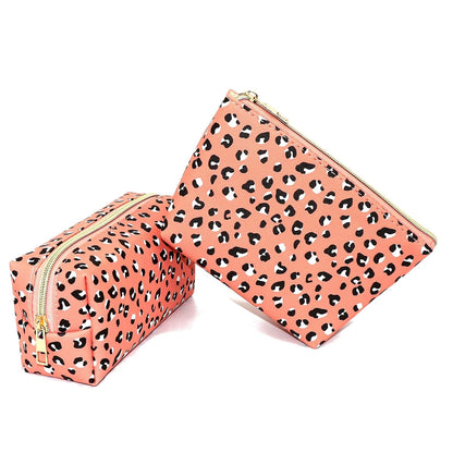 Small Cosmetic Pouch - Waterproof Leopard Makeup Bag for Purse - Multifunction Accessories Organizer