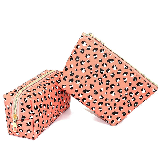 Small Cosmetic Pouch - Waterproof Leopard Makeup Bag for Purse - Multifunction Accessories Organizer