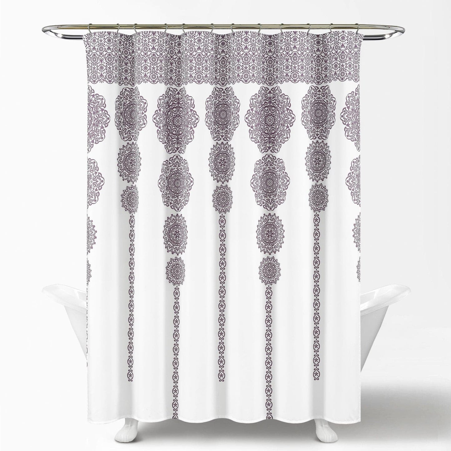 Pink Polyester Shower Curtain, 72" X 72"