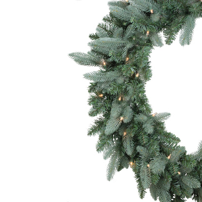 Real Touch™️ Pre-Lit Washington Frasier Fir Artificial Christmas Wreath - 36" - Clear