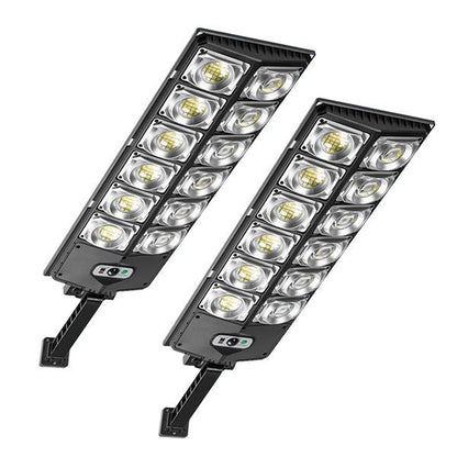 Solar Street Light Outdoor Solar Parking Lot Light, LED Wide Angle Lamp with Motion Sensor IP67 Waterproof Commercial Lighting Modern，Dealsforyoudays