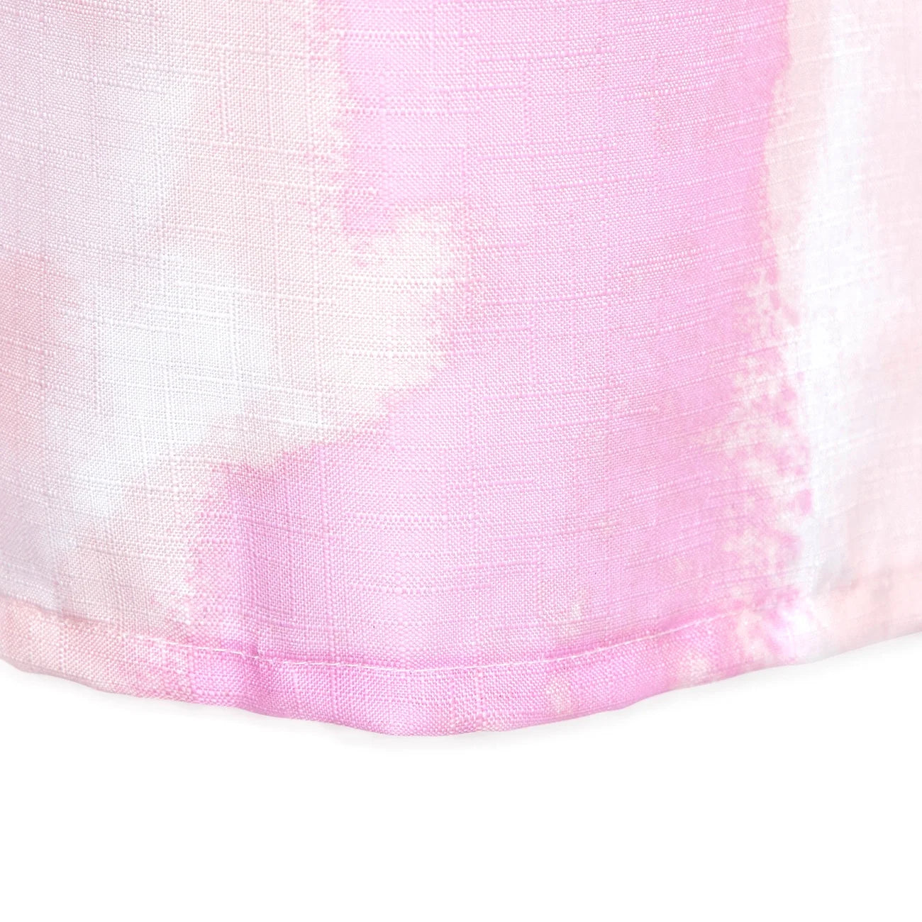 Pink Tie Dye Shower Curtain and Hooks Set, Microfiber
