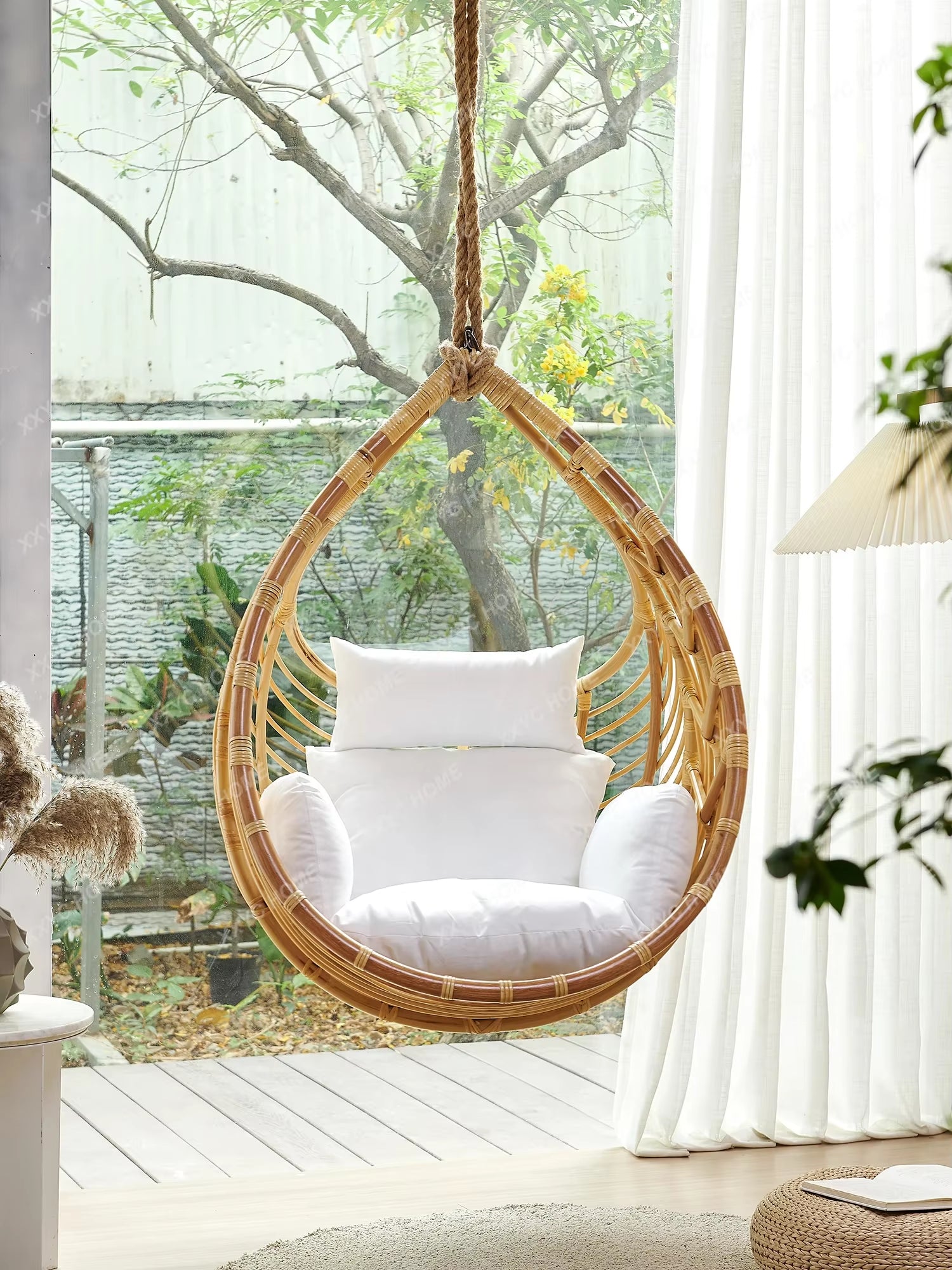 Balcony Home Glider Leisure Basket Indoor Swing Girly Bedroom Hammock Outdoor Rattan Chair Hanging Cradle Chair