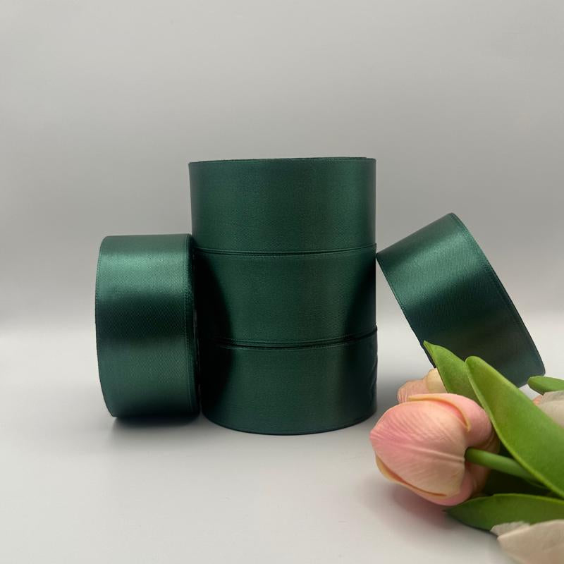 Eternal Roses Satin Ribbon - 25 Yards, 1.5" Width, 5 Rolls, Multi-Purpose Decorative Ribbon Rosas Eterna