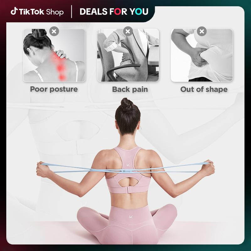 [Dealsforyoudays] KEEP 8-Shaped Resistance Band, Elastic Band for Home Fitness, Stretch Leg Arm Strength Training Band, Exercise Equipment for Home Gym, Yoga