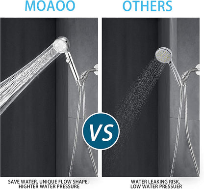 High Pressure Fan Shower Heads (Blue)