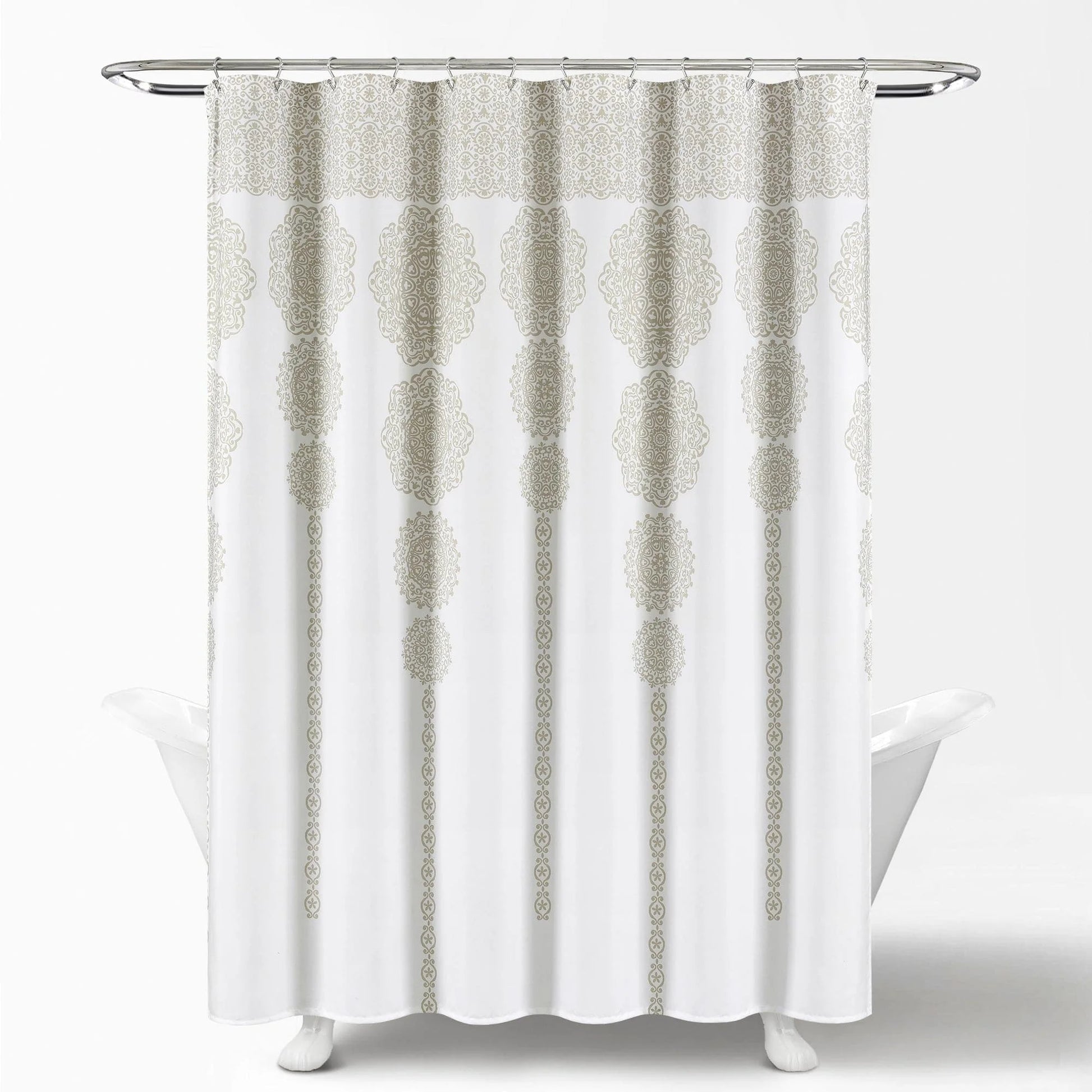 Pink Polyester Shower Curtain, 72" X 72"