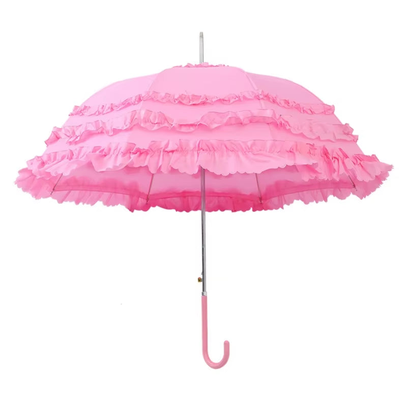 Summer Lolitas Umbrellas Parasol Lace Sun Umbrellas Girly Woman Chuva Household