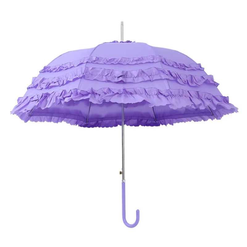 Summer Lolitas Umbrellas Parasol Lace Sun Umbrellas Girly Woman Chuva Household