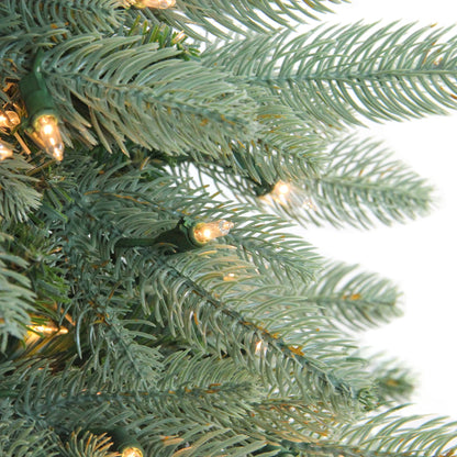 Real Touch™️ Pre-Lit Washington Frasier Fir Artificial Christmas Wreath - 36" - Clear