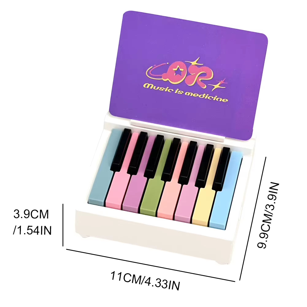 Singer Piano Calendar 2025 Piano Desk Calendar Desktop Peripheral Ornaments with 27 Music Calendar Cards 26 Songs Gift for Fans