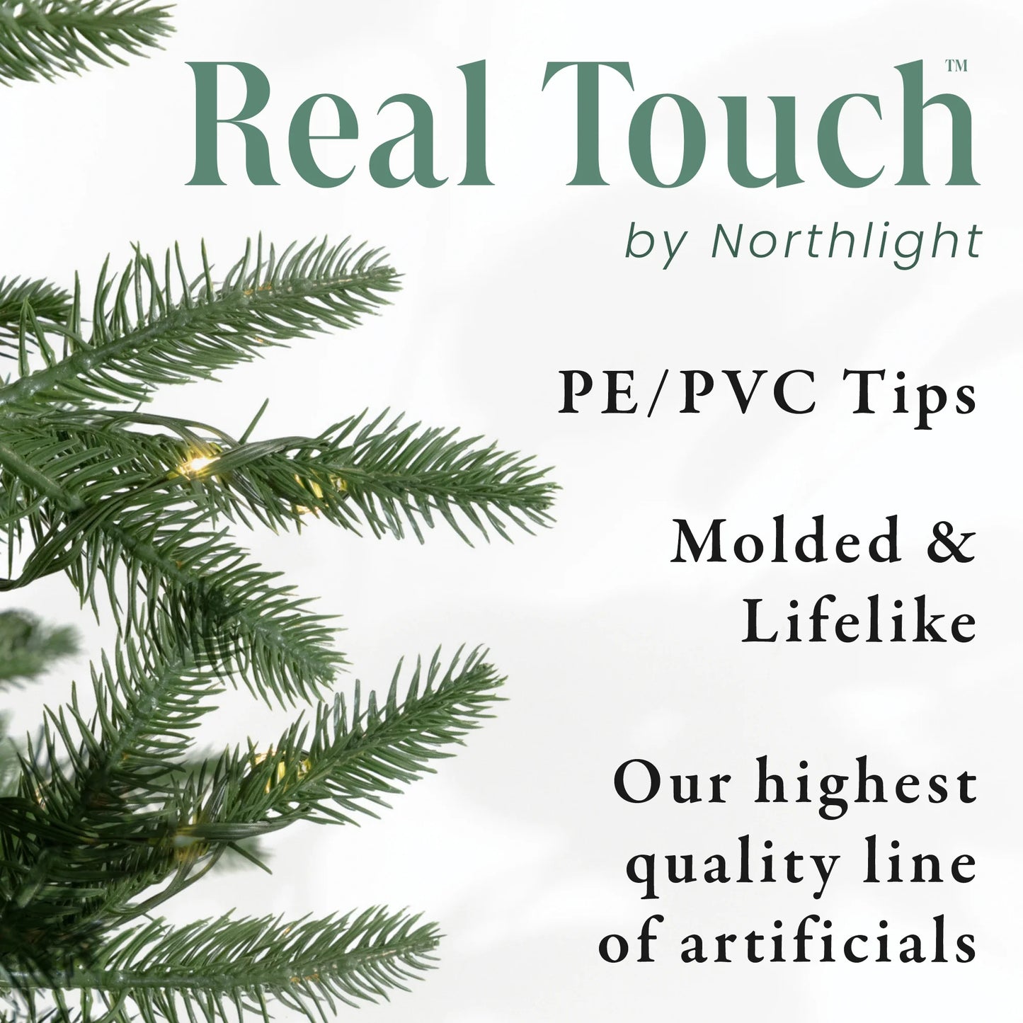 Real Touch™️ Pre-Lit Washington Frasier Fir Artificial Christmas Wreath - 36" - Clear