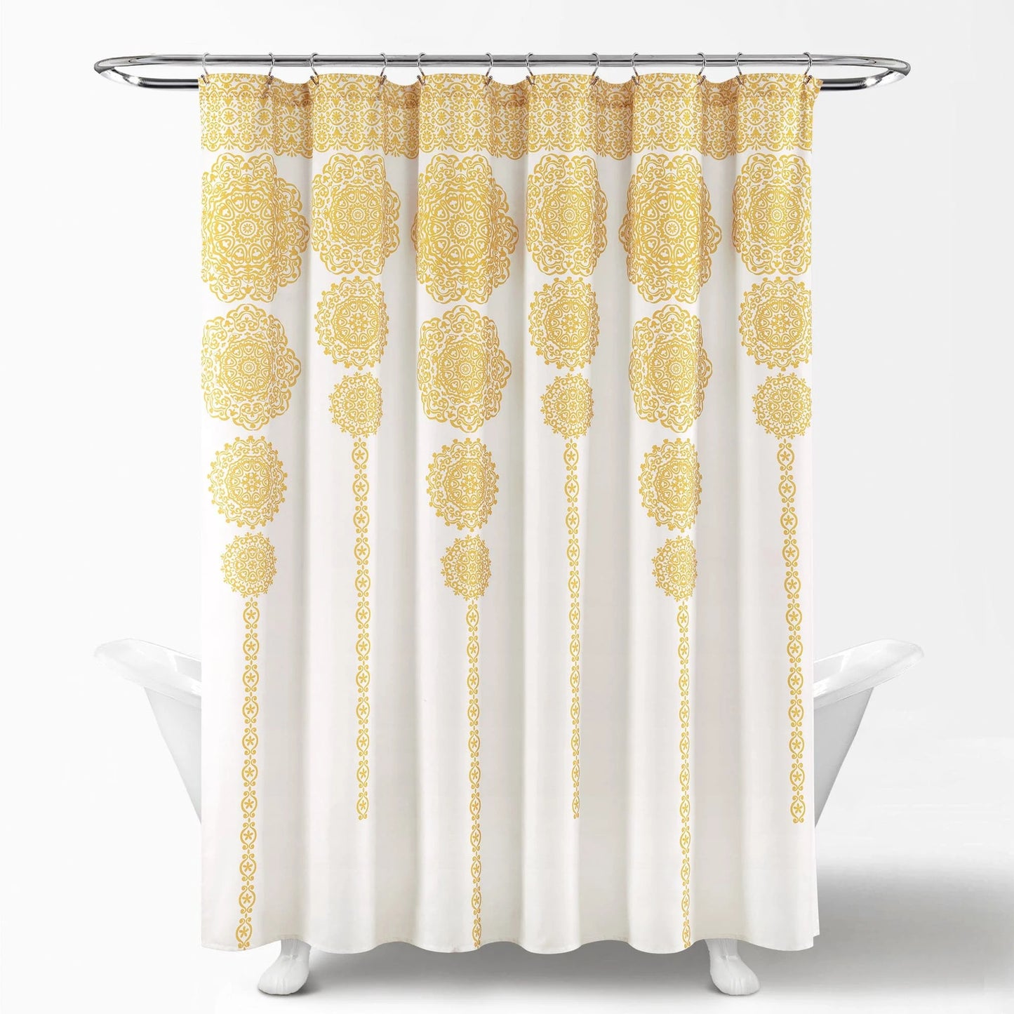 Pink Polyester Shower Curtain, 72" X 72"