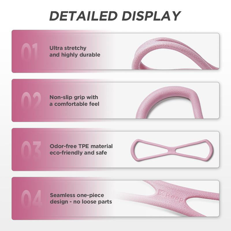 [Dealsforyoudays] KEEP 8-Shaped Resistance Band, Elastic Band for Home Fitness, Stretch Leg Arm Strength Training Band, Exercise Equipment for Home Gym, Yoga
