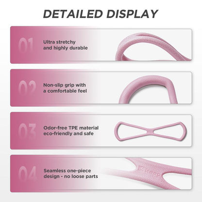 [Dealsforyoudays] KEEP 8-Shaped Resistance Band, Elastic Band for Home Fitness, Stretch Leg Arm Strength Training Band, Exercise Equipment for Home Gym, Yoga