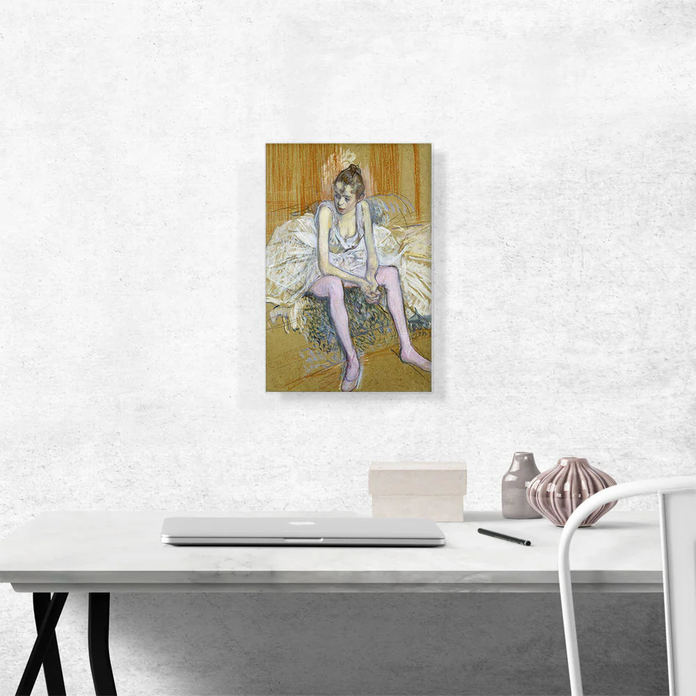 A Seated Dancer with Pink Stockings