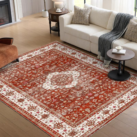 Vipfree 8X10Ft Polka Dot Bohemian Rug 35 Patterns Super Soft Non-Slip Foldable Washable for Living Room Entryway Bedroom Kitchen Corridor Kid & Pet Friendly Stain-Resistant Machine Washable Easy Fit under Furniture