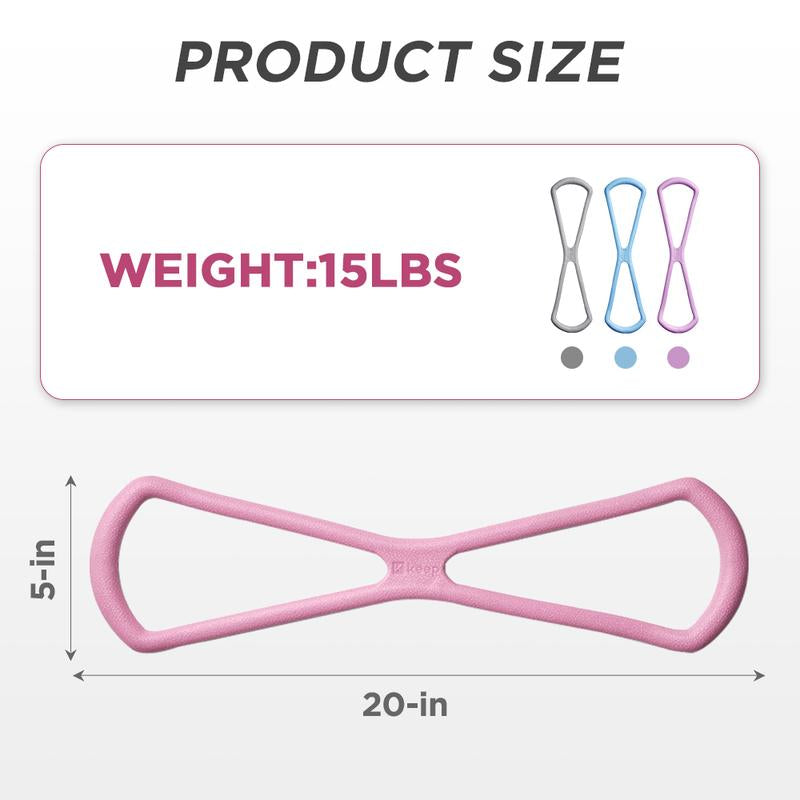 [Dealsforyoudays] KEEP 8-Shaped Resistance Band, Elastic Band for Home Fitness, Stretch Leg Arm Strength Training Band, Exercise Equipment for Home Gym, Yoga