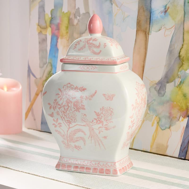 Mrs. H by Dee Hilfiger 13" Porcelain Ginger Jar